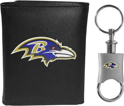 Vista 17 de Siskiyou Sports NFL unisex Tri-fold Wallet & Valet Key Chain