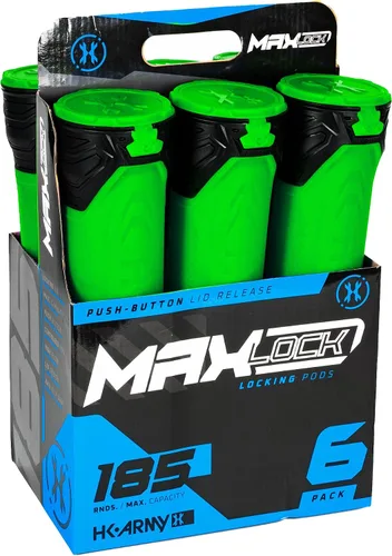 Vista 10 de HK Army Cápsulas de paintball - MaxLock 185 Round Locklid 6-Pack