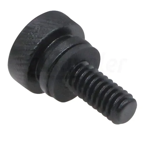 Vista 4 de Tornillo de asiento trasero negro compatible con Harley Davidson 1996-2021 (negro-1)