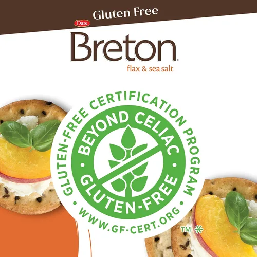 Vista 5 de Dare Breton - Galletas sin gluten, originales con lino, 4.76 onzas, paquete de 1 unidad