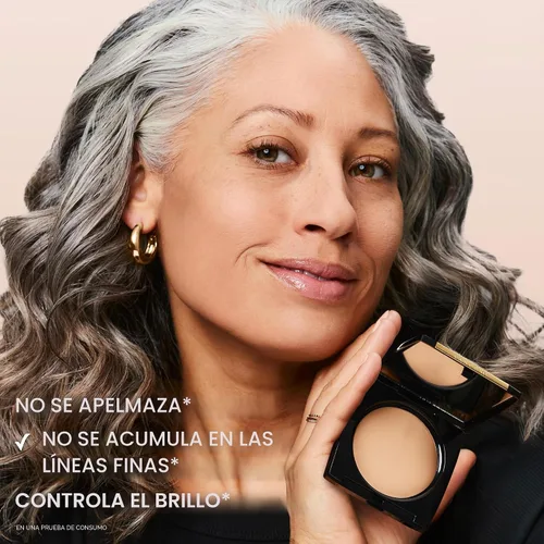 Vista 7 de Lancôme Base en polvo de doble acabado: acabado natural, cobertura transparente a completa, base de polvo de larga duración, controla el brillo