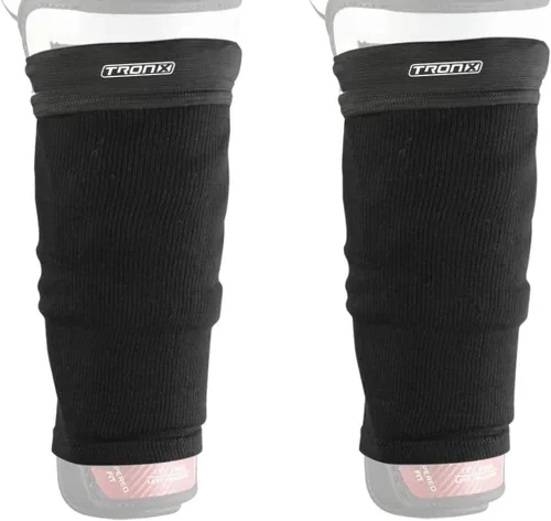 Vista 4 de TronX Ice Hockey Shin Guard Tight Sleeves - Senior Adult and Junior - Saves on Shin Guard Tape