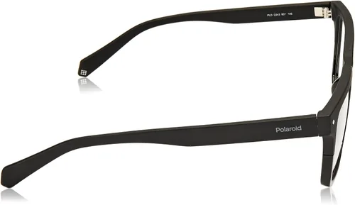 Vista 3 de Polaroid PLD D343 807 - Gafas graduadas cuadradas (plástico, 2.047 in), color negro, Negro