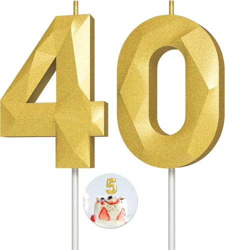 Vista 130 de Velas de cumpleaños con números (0 velas negras), forma de diamante 3D, decoración de pastel de feliz cumpleaños para niños y hombres, cumpleaños