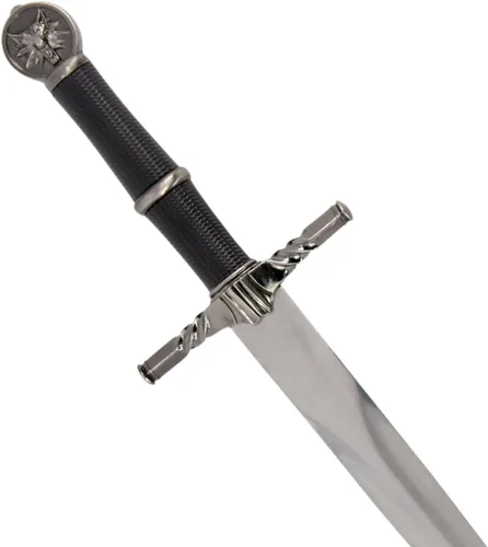 Vista 4 de Cuchillo de caza de diseño histórico del lobo medieval del ojo de la serpiente con la vaina