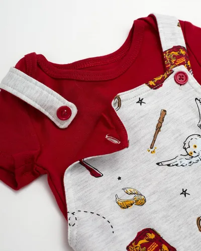 Vista 6 de Harry Potter Conjunto de camiseta y mameluco corto para bebés, ropa de bebé