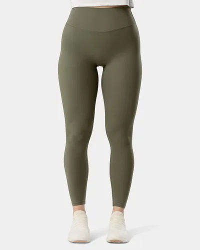 Vista 3 de Kamo Fitness Serenity - Leggings sin costura frontal, entrepierna de 25 pulgadas, pantalones de yoga de cintura alta, mallas de entrenamiento suaves