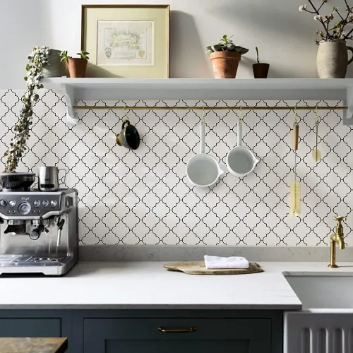 Vista 9 de Adhesivo de transferencia de azulejos de pared para decoración del hogar, despegar y pegar Vinly Splashback, calcomanías de azulejos para sala