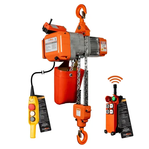 Vista 14 de Prowinch 1/2 tonelada 1100 lb polipasto de cadena eléctrico 110V Power Carro de haz