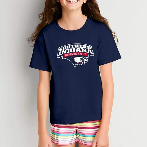 Vista 555 de NCAA Arch Logo, camiseta juvenil color del equipo, universidad - universidad