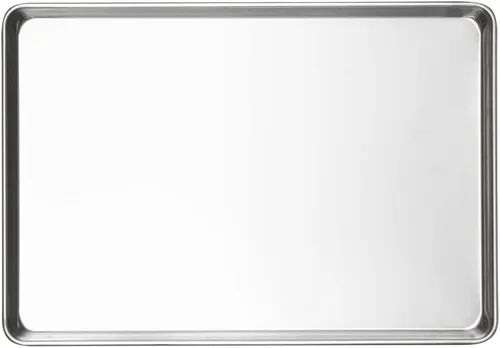 Vista 9 de Restaurantware Met Lux - Sartén industrial para hornear de 26 x 18 pulgadas, 1 sartén de panadería de tamaño completo, bordes con bordes que