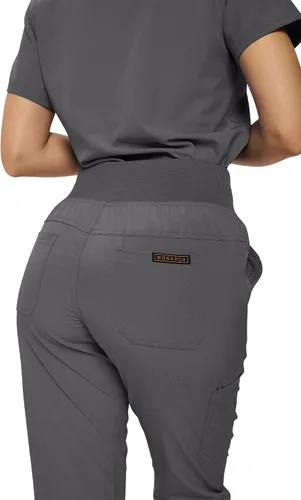 Vista 4 de Pantalones quirúrgicos acanalados para mujer