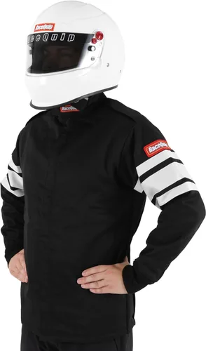 Vista 2 de RaceQuip Chaqueta de traje de fuego de conductor de carreras SFI multicapa 3.2A/5 negro pequeño 121002