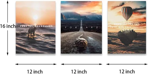Vista 7 de Halioyo Pósteres motivacionales en lienzo, arte de pared inspirador, cita de empresario, decoración de pared, obra de arte para sala de estar