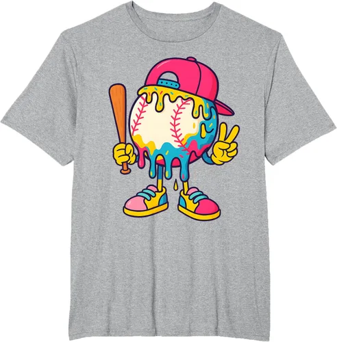 Vista 39 de Camiseta de béisbol Ice Cream Drip Youth Back To School Baseball Stuff