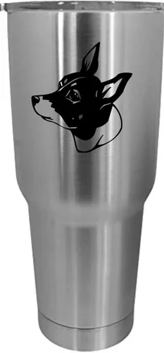 Vista 398 de Cairn Terrier - Vaso grabado con temática de perro, 30 onzas