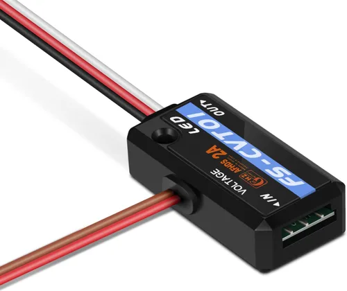 Vista 3 de FlySky FS-CVT01 - Módulo de sensor de batería de recolección de voltaje para caja de receptor Flysky iA6B iA10 PL18 NV14 FrG4 Noble NB4 i10 i8 i6s