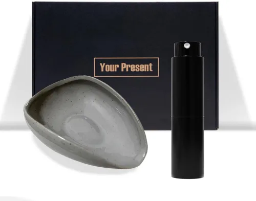 Vista 6 de Taza dosificadora de grano de café y botella de aerosol de 0.3 fl oz para expreso, accesorios de barra de café, bandeja de dosificación única