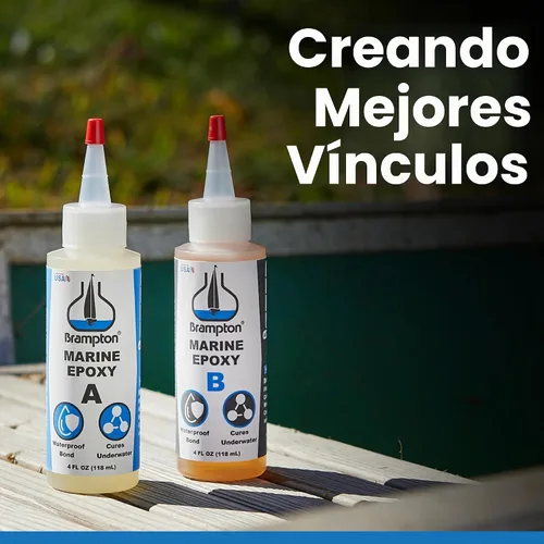 Vista 8 de Epoxy de Brampton Marine de fuerte unión para reparación de barco - Se une en 30 minutos, resistente al agua, 4 onzas