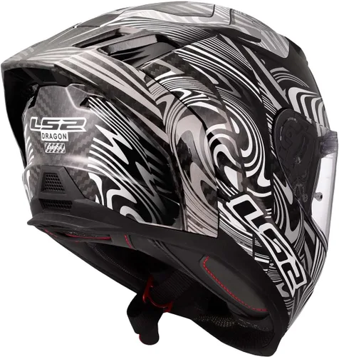 Vista 4 de LS2 Helmets Dragon Casco integral de motocicleta de carbono con parasol