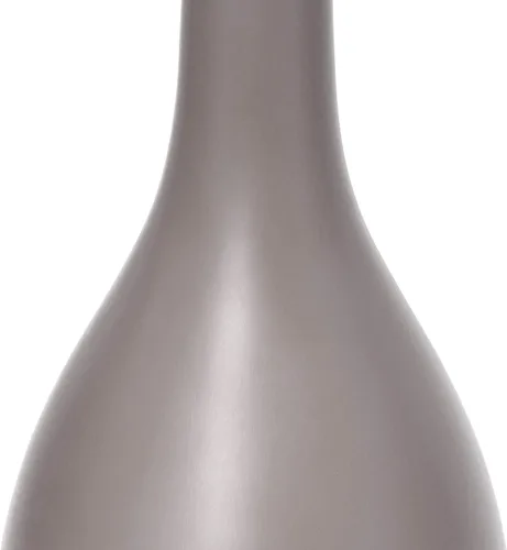 Vista 8 de Simple Designs LT2002-GRY Lámpara de escritorio de mesa de cerámica con base ovalada de bolos con pantalla de tela a juego, gris