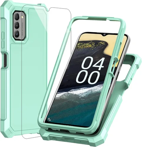 Vista 10 de Ailiber Funda para Nokia G310, Nokia G310 con protector de pantalla de vidrio templado, protección de estructura de 2 capas, esquinas a prueba