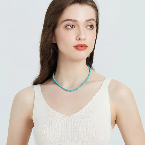 Vista 99 de Gargantilla con cuentas para mujer, chapada en oro de 18 quilates, gargantilla delicada para mujer
