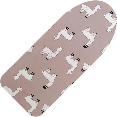 Vista 7 de Funda y almohadilla pequeña para tabla de planchar de 12 x 32 pulgadas, 3 pares de correas de cierre de velcro, bordes elásticos, mini cubierta