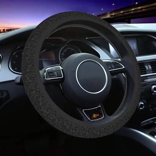 Vista 22 de Funda para volante MINIOZE de ojos malvados azules con luna mágica, accesorios para automóvil, linda para mujeres y niñas, universal de 15 pulgadas