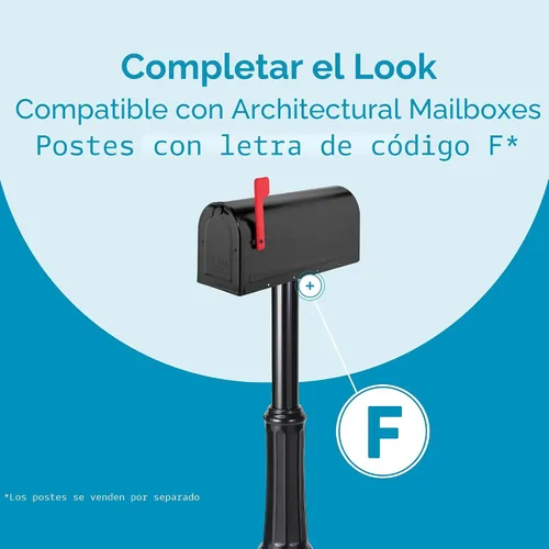 Vista 5 de Architectural Mailboxes 7600B-10 MB1 Buzón mediano, negro
