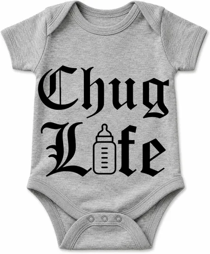 Vista 8 de AW Fashions Chug Life - Body divertido para beber, bebedor de leche Negro