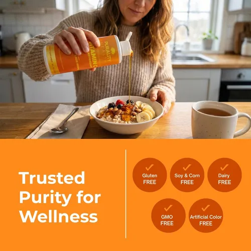 Vista 6 de PURALITY HEALTH Suplemento líquido de vitamina C de 1000 mg por porción, absorción liposomal mejorada, sin OMG, sin gluten, vegano, suministro
