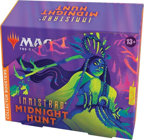 Vista 2 de Magic: The Gathering Innistrad: Midnight Hunt Collector Booster Box 12 paquetes (180 cartas mágicas)