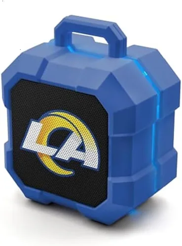 Vista 27 de SOAR NFL Shockbox - Altavoz Bluetooth inalámbrico LED, resistente al agua, IPX4, 5.0 Bluetooth con más de 5 horas de tiempo de reproducción, pequeño