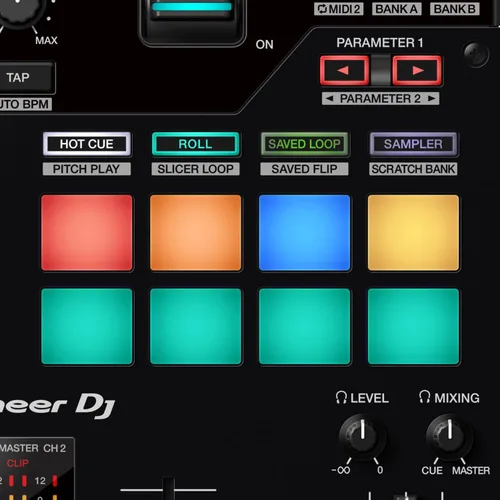 Vista 8 de Pioneer DJ DJM-S7, mezclador de 2 canales para Serato DJ