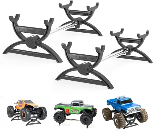 Vista 8 de Soporte de coche a control remoto para AX24, SCX24 Crawler, 1/24 RC soporte de exhibición de coche para FCX24, FCX24M, CR18P, Axial SCX24 C10