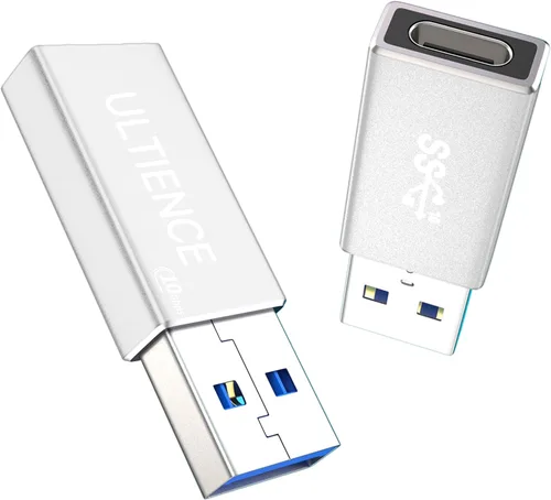 Vista 11 de Adaptador USB a USB C de doble cara de 10 Gbps, adaptador tipo C hembra a USB 3.2 macho, carga rápida de 60 W para iPhone 16 15 14 Plus Pro Max