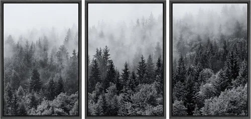 Vista 47 de wall26 Lienzo enmarcado para pared, juego de arte de noche estrellada sobre montañas, cielo nocturno tranquilo, naturaleza, desierto, fotografía