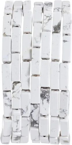 Vista 13 de Cuentas de tubo rectangular de jade africano natural, 0.157 x 0.512 in, 15.0 in/str sueltas semi piedras preciosas para hacer pulseras, collares