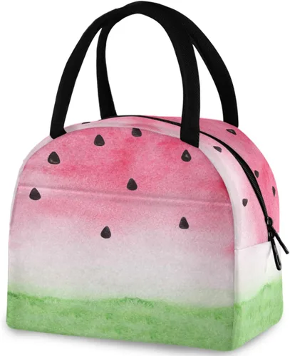 Vista 20 de Bolsa de almuerzo reutilizable para Halloween, colores arcoíris, murciélagos, estrellas, bolsa térmica aislada para el regreso a la escuela