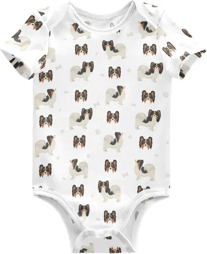 Vista 17 de vvfelixl Trajes de bebé lindos conjuntos de cachorros de manga corta de algodón ropa de bebé para niños niñas 0-24 meses