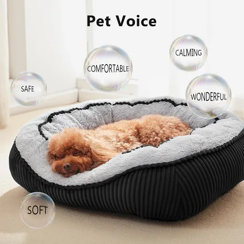 Vista 3 de Camas para perros y gatos pequeños, medianos y grandes. Cama lavable para mascotas, sofá cama ortopédica para perros, cama suave y calmante