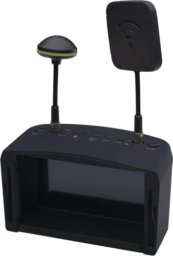 Vista 8 de EV800D Gafas FPV con DVR - 5.8G 40CH Pantalla de 5 Pulgadas Antena Integrada Batería para Cámara FPV Analógica y Transmisor Dron FPV RC Coche Avión