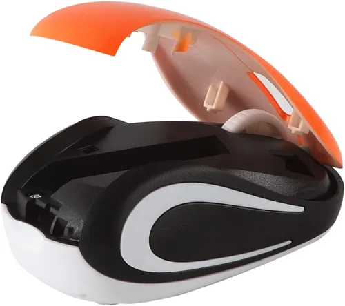 Vista 2 de YOCUNKER Mini mouse inalámbrico ultra portátil, mouse de computadora de 1000 DPI inalámbrico, 2.4 GHz con receptor USB, seguimiento óptico, 3