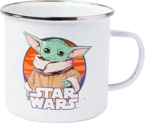 Vista 11 de Silver Buffalo Disney Jungle Cruise Explore Logo - Taza esmaltada para caravana, 21 onzas