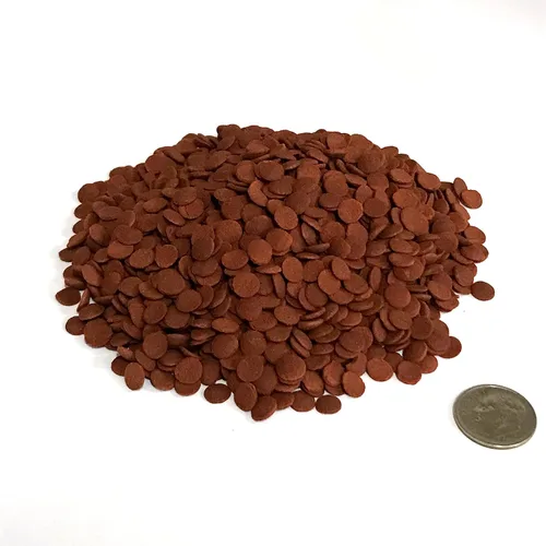 Vista 3 de Oblea roja de 0.315 in – Obleas de algas hundidas que proporcionan una dieta equilibrada para plecos, caracoles, gatos cory, bagre, camarones y 10