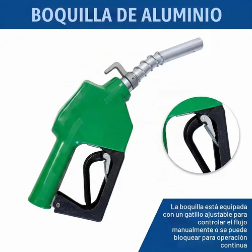 Vista 3 de Bomba de transferencia de combustible de 12 voltios de servicio pesado, bomba de transferencia de diésel autocebante con medidor de combustible