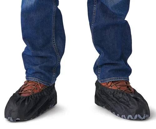 Vista 7 de Venom Steel Fundas para botas y zapatos, resistentes, fáciles de poner, se ajustan sobre botas, agarre mejorado, paquete económico, 12 pares por caja