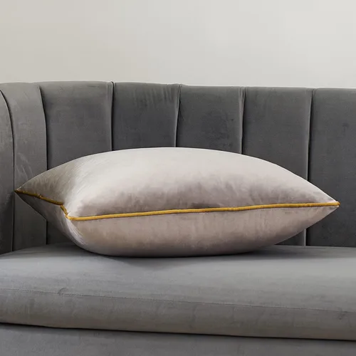 Vista 3 de Avigers - Funda de cojín cuadrada de 50 x 50 cm, diseño sólido gris, funda de cojín moderna de lujo para sofá, sala de estar, dormitorio y auto, 20