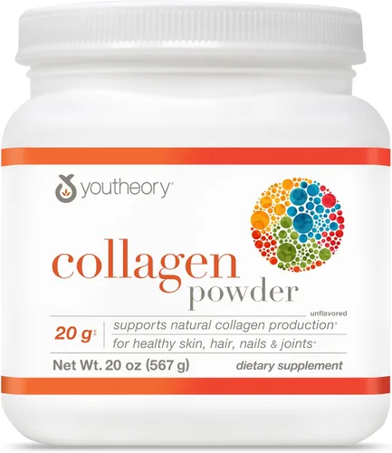Vista 12 de Youtheory Colágeno en polvo - 0.71 oz de péptidos de colágeno hidrolizados - con vitamina C, biotina y aminoácidos - Apoya la salud